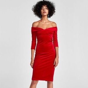 Zara Velvet Tube Dress